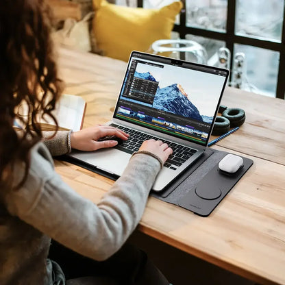 3-in-1 charging laptop sleeve setup for mobile and laptop devices